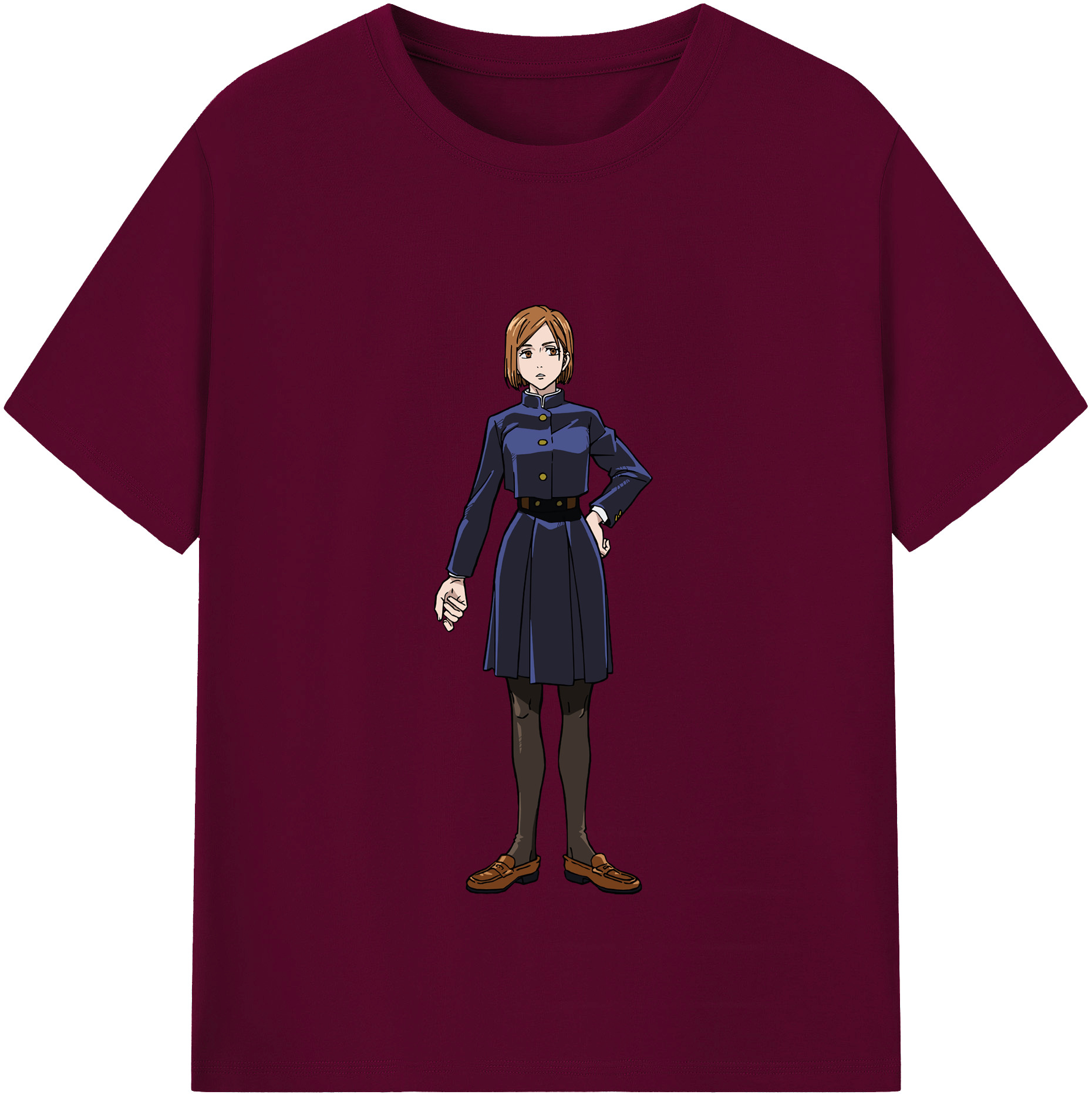 （画像用） 呪術廻戦 Jujutsu Kaisen レディースカジュアルプリントTシャツ（綿100％）